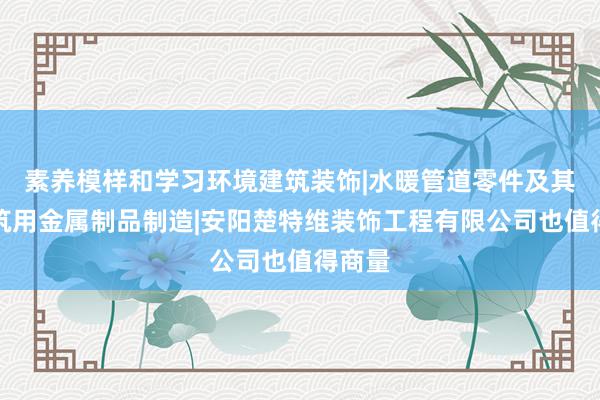 素养模样和学习环境建筑装饰|水暖管道零件及其他建筑用金属制品制造|安阳楚特维装饰工程有限公司也值得商量